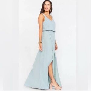 Show Me Your Mumu Elegant Blue Maxi Dress